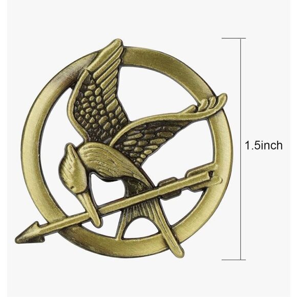 Katniss Everdeen Cosplay Prop Replica Mockingjay Pin Hunger Games Theme Pendant - Picture 4 of 4
